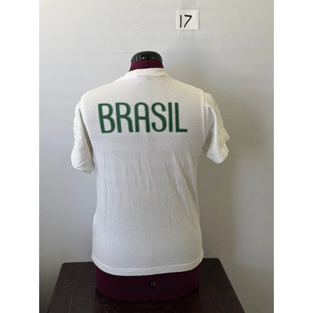 Nike Brasil CBF Crest Graphic Tee White Youth XL (13/15)
